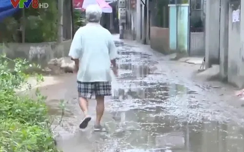 Hệ thống thoát nước thải gây ô nhiễm khu dân cư ở Bình Định