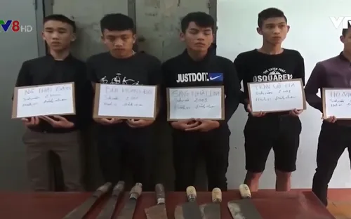 Quảng Ngãi: Bắt nhóm đối tượng dùng hung khí đánh nhau