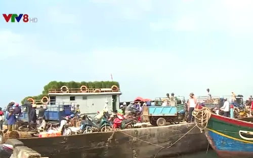 Nhộn nhịp những chuyến hàng Tết ra đảo Lý Sơn