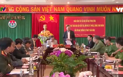 Kiểm tra công tác phòng chống tham nhũng tại Đắk Nông