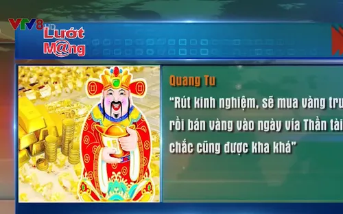 Người dân chen chúc nhau mua vàng ngày vía Thần Tài