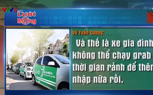 Xung quanh đề xuất gắn bảng điện tử "xe hợp đồng" trên nóc xe Grab