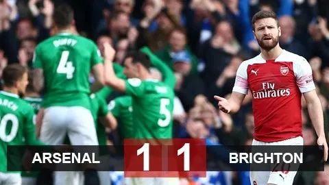 HIGHLIGHTS Arsenal 1 - 1 Brighton (Vòng 37 Ngoại hạng Anh): Đánh mất hi vọng dự Champions League