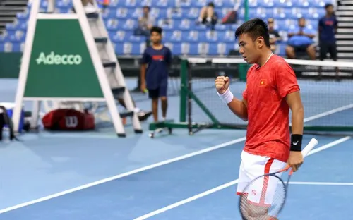 ĐT Việt Nam đặt một tay vào chiếc vé thăng hạng giải quần vợt Davis Cup