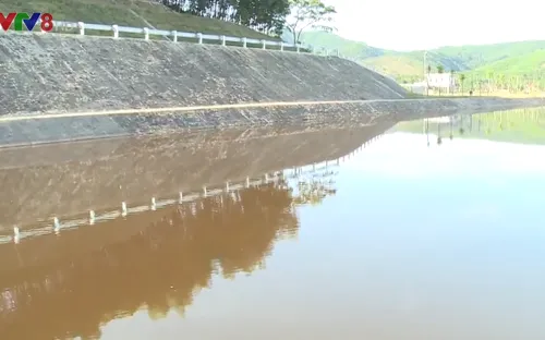 Nguồn nước tại công trình thủy lợi Ngàn Trươi ô nhiễm bất thường