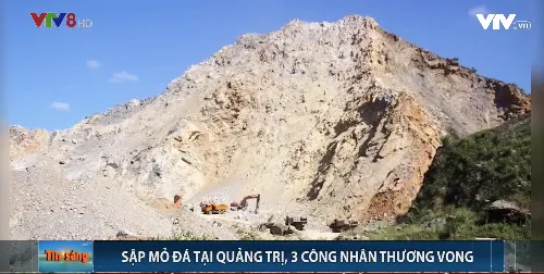 Quảng Trị: Sập mỏ đá, 3 công nhân thương vong