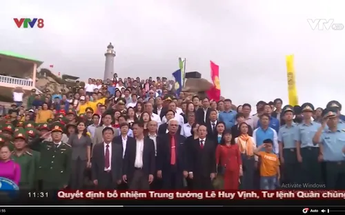 Chào cờ đầu năm ở điểm cực Đông trên đất liền Việt Nam