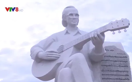 Bình Định: Khánh thành tượng nhạc sĩ Trịnh Công Sơn