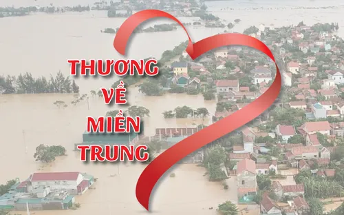 Chương trình nghệ thuật "Thương về miền Trung" quyên góp ủng hộ người dân bị thiên tai