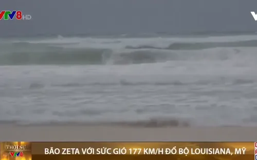 Bão Zeta với sức gió 177 km/h đổ bộ Louisiana, Mỹ