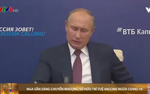 Tổng thống Putin tuyên bố sẵn sàng chuyển nhượng quyền sở hữu trí tuệ vắcxin ngừa COVID-19