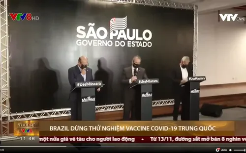 Brazil dừng thử nghiệm vaccine COVID-19 Trung Quốc