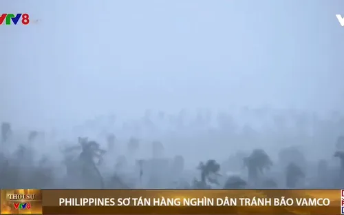 Philippines sơ tán hàng nghìn dân để tránh bão Vamco