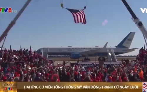 Hai ứng cử viên tổng thống Mỹ chạy đua trong ngày vận động tranh cử cuối cùng