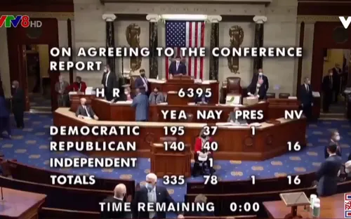 Hạ viện Mỹ thông qua dự luật ngân sách quốc phòng năm 2021