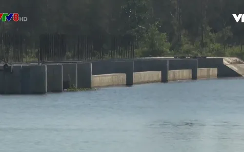 Quảng Ngãi khẩn trương hoàn thành đập ngăn mặn