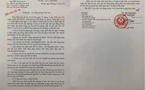 Hạn chế khai khác đường bay nội địa tại TP Hà Nội và TP HCM