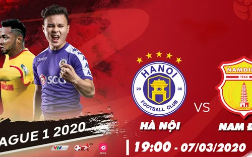 Lịch trực tiếp bóng đá vòng 1 V.League trên VTVcab