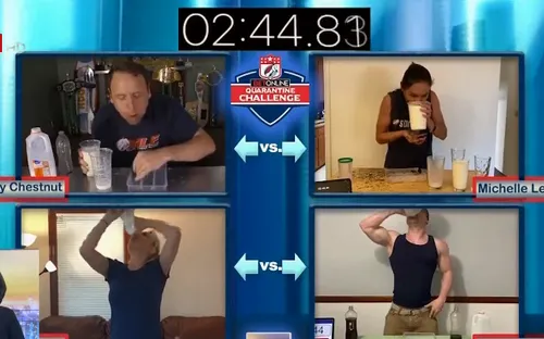 Cuộc thi ăn tại Mỹ trong thời gian cách ly