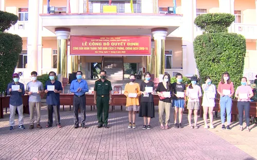 Sóc Trăng đưa 105 công dân hoàn thành cách ly về nhà