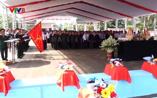 Gia Lai truy điệu, an táng hài cốt liệt sĩ