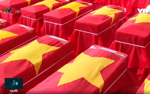 Kiên Giang: An táng hài cốt liệt sỹ quân tình nguyện, chuyên gia Việt Nam