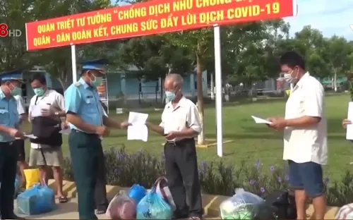 Sư đoàn 375 bàn giao 221 công dân hoàn thành cách ly tập trung.