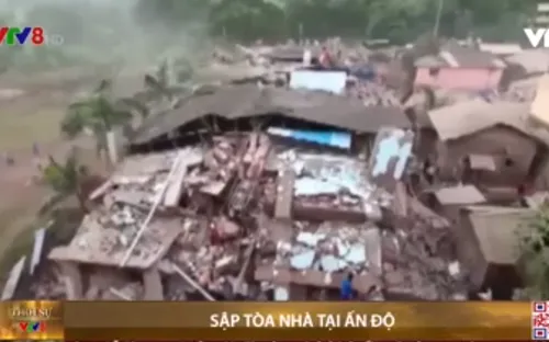 Sập tòa nhà 5 tầng tại Ấn Độ