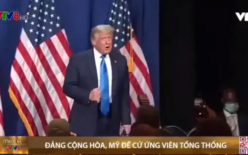 Mỹ: Tổng thống Trump chính thức được đề cử là ứng viên tổng thống