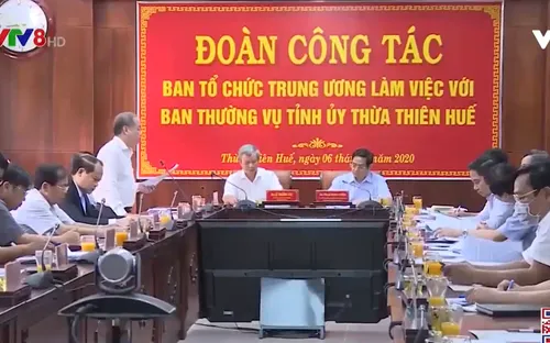 Ban tổ chức Trung ương làm việc với Thừa Thiên - Huế