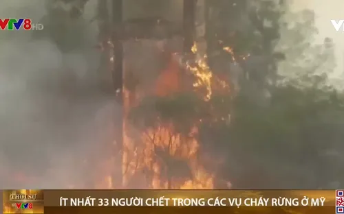 Các vụ cháy rừng ở Mỹ đã khiến ít nhất 33 người thiệt mạng