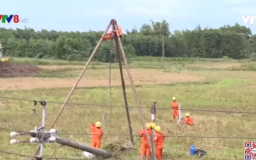 Quảng Trị khắc phục sự cố điện do bão
