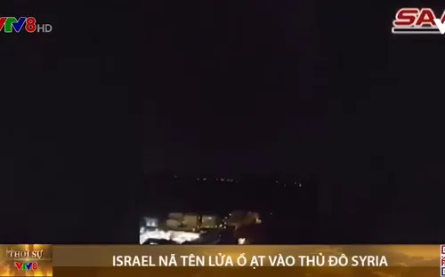 Israel nã tên lửa ồ ạt vào thủ đô Syria