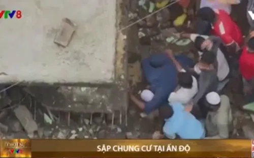 Sập chung cư tại Ấn Độ