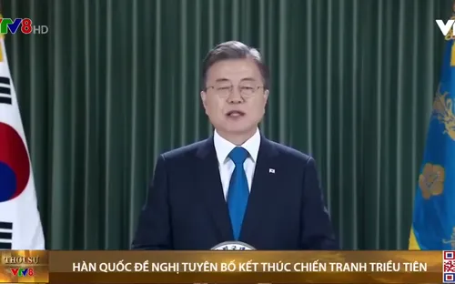Tổng thống Hàn Quốc kêu gọi quốc tế ủng hộ chấm dứt chiến tranh Triều Tiên