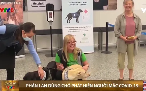 Phần Lan: Sân bay dùng chó đánh hơi phát hiện người mắc COVID-19