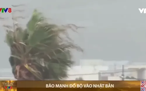 Bão mạnh đổ bộ vào Nhật Bản