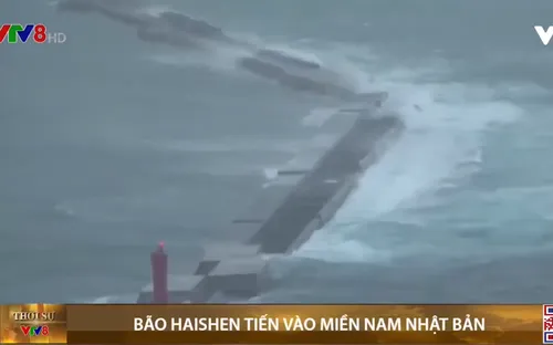 Bão Haishen tiến vào miền Nam Nhật Bản