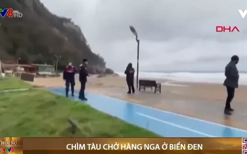 Chìm tàu chở hàng Nga ở Biển Đen