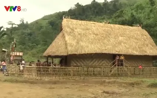 Người Xê Đăng dựng nhà rông đón Tết