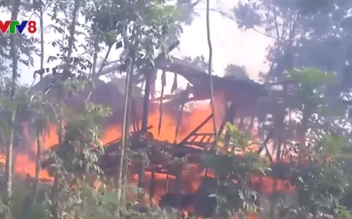 Quảng Trị: Kịp thời khống chế vụ hỏa hoạn ở xã Tân Long