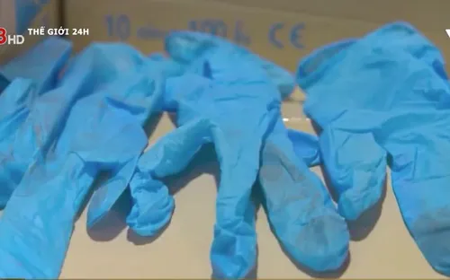 Găng tay y tế đã qua sử dụng bị tuồn vào Mỹ