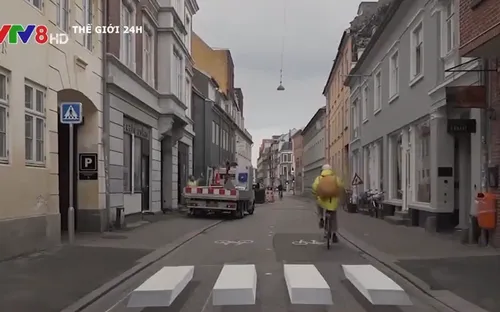 Đan Mạch thí điểm vạch sang đường 3D