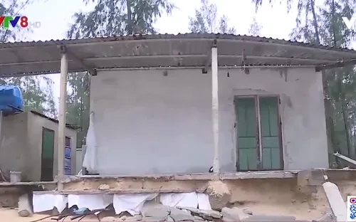 Thừa Thiên-Huế: Sạt lở bờ biển do ảnh hưởng bão số 7