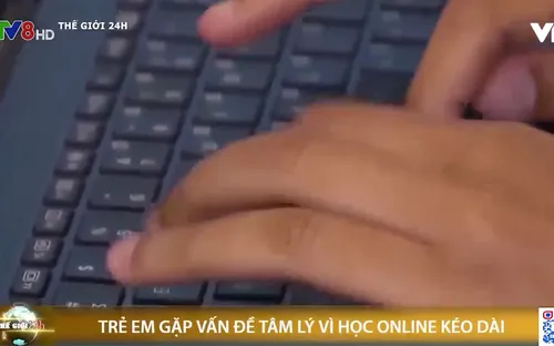 Trẻ em gặp vấn đề về tâm lý vì học online kéo dài