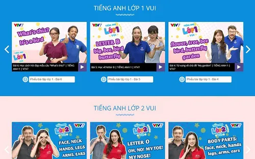 VTV7 giúp các em học sinh ôn luyện kiến thức hiệu quả tại nhà