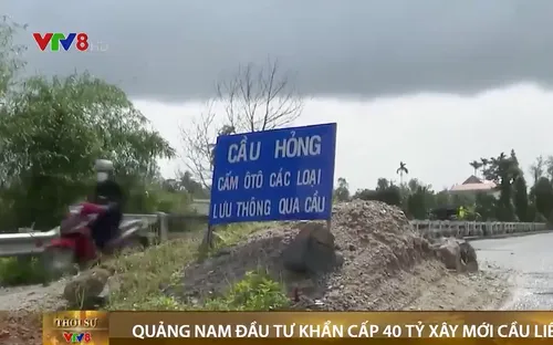 Quảng Nam đầu tư 40 tỉ đồng xây lại cầu Liêu sau 2 năm hư hỏng