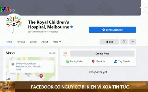 Facebook có thể bị kiện tập thể tại Australia vì hành vi xóa tin tức