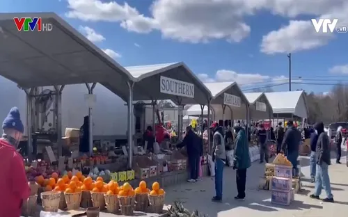 Đi chợ phiên ở một vùng nông thôn nước Mỹ