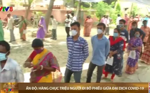 Hàng triệu người Ấn Độ tiếp tục đi bỏ phiếu giữa thảm họa COVID-19